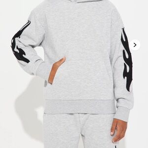 Fashion Nova Gray Kids Matching Set